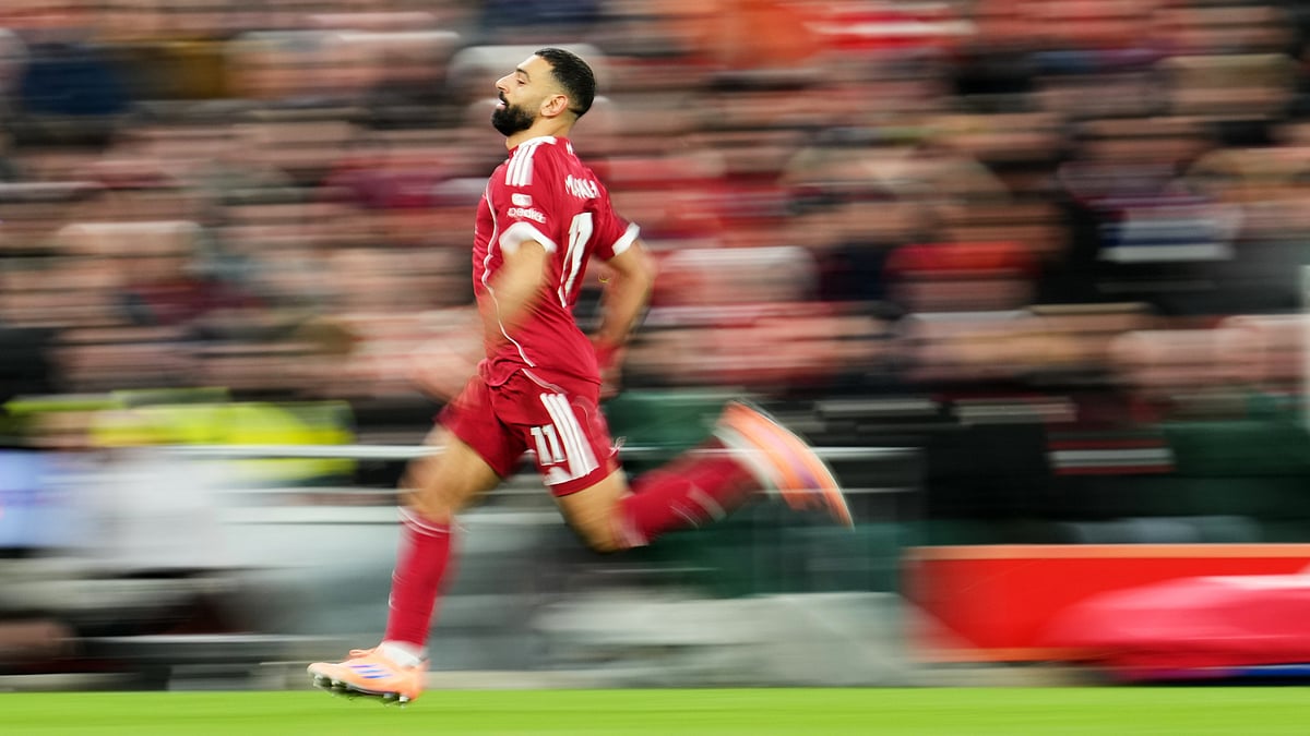 Liverpool's Mohamed Salah in action during the English Premier League soccer match between Liverpool and Brighton and Hove Albion in Liverpool, England, Saturday, Dec. 13, 2025. - | Photo: AP/Jon Super
