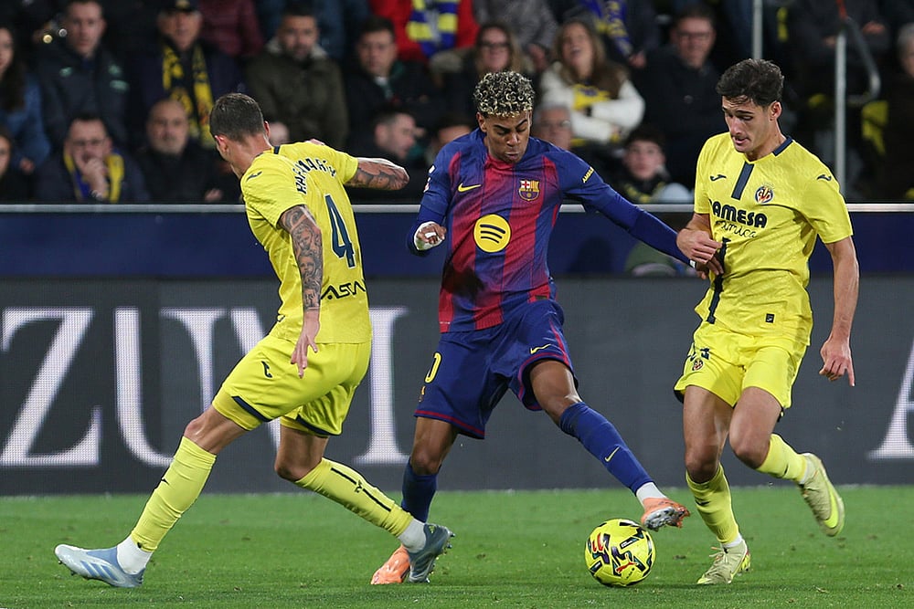 Villarreal CF Vs FC Barcelona Spanish La Liga soccer-Lamine Yamal