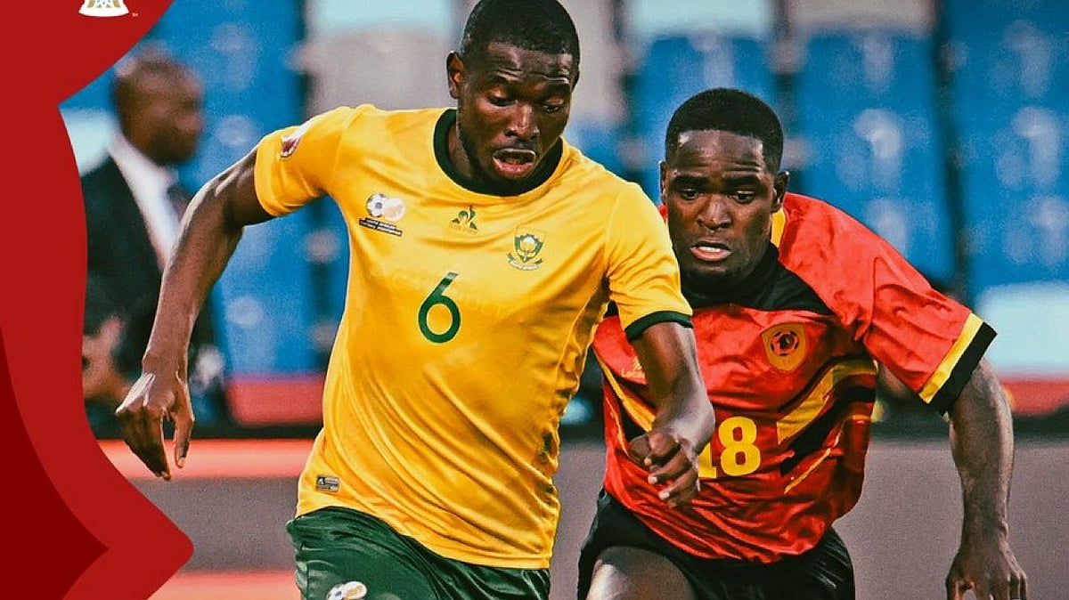 South Africa beat Angola by 2-1 in the 1st Group B encounter of the Africa Cup of Nations at the Stade de Marrakech Stadium on December 22. - X/AFCON 2025