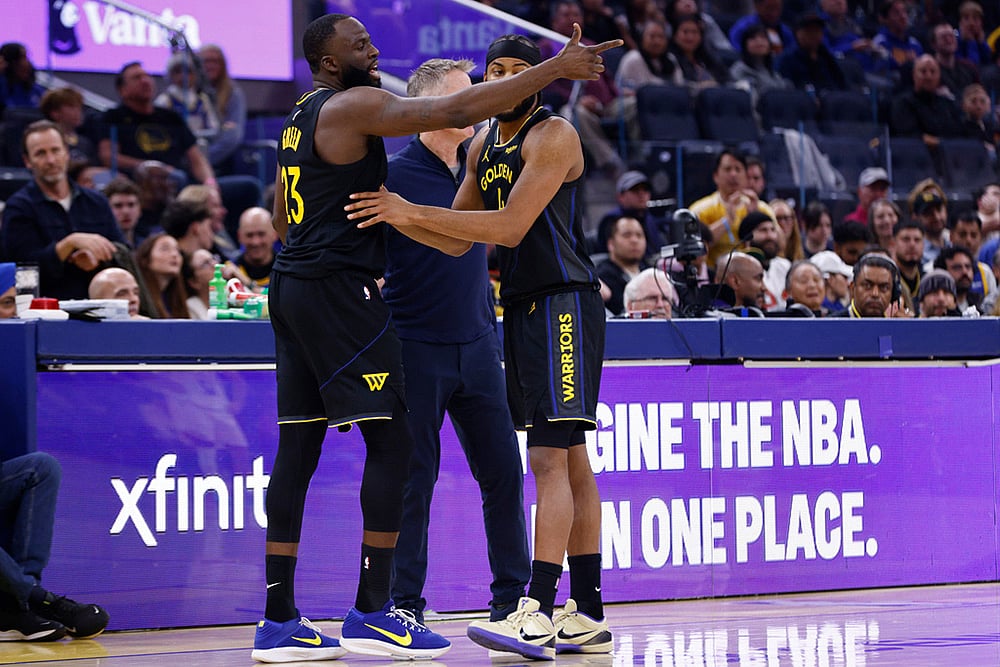 Phoenix Suns vs Golden State Warriors NBA Basketball game-Draymond Green