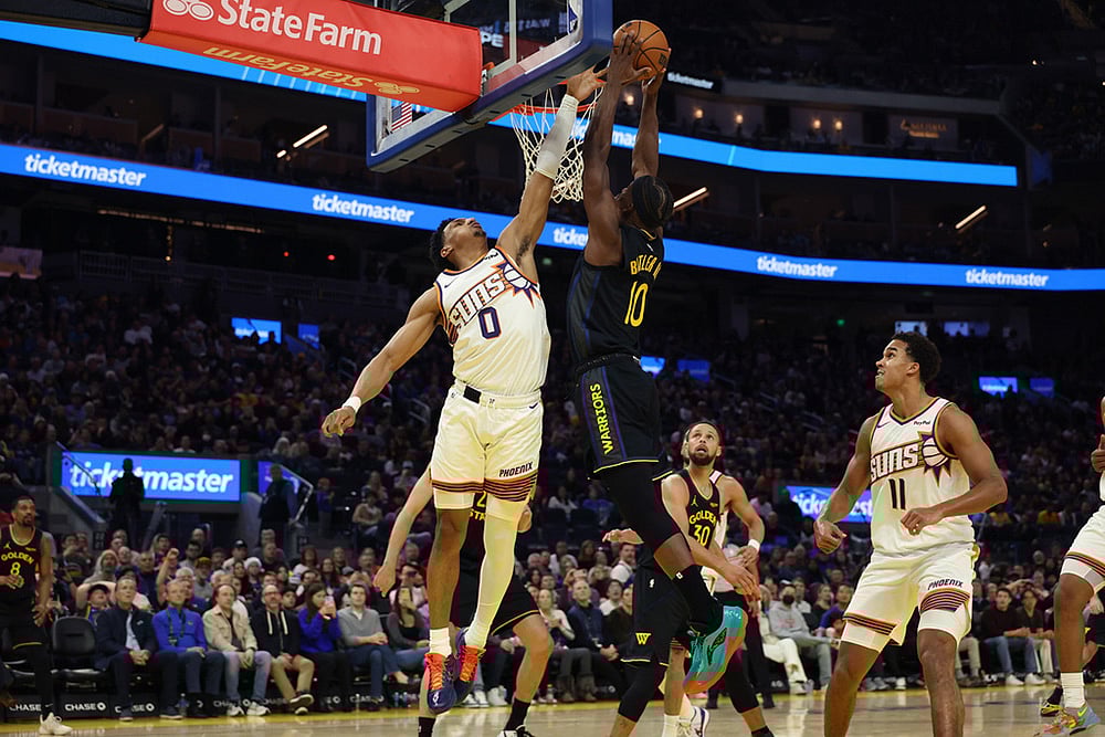 Phoenix Suns vs Golden State Warriors NBA Basketball game-Jimmy Butler III
