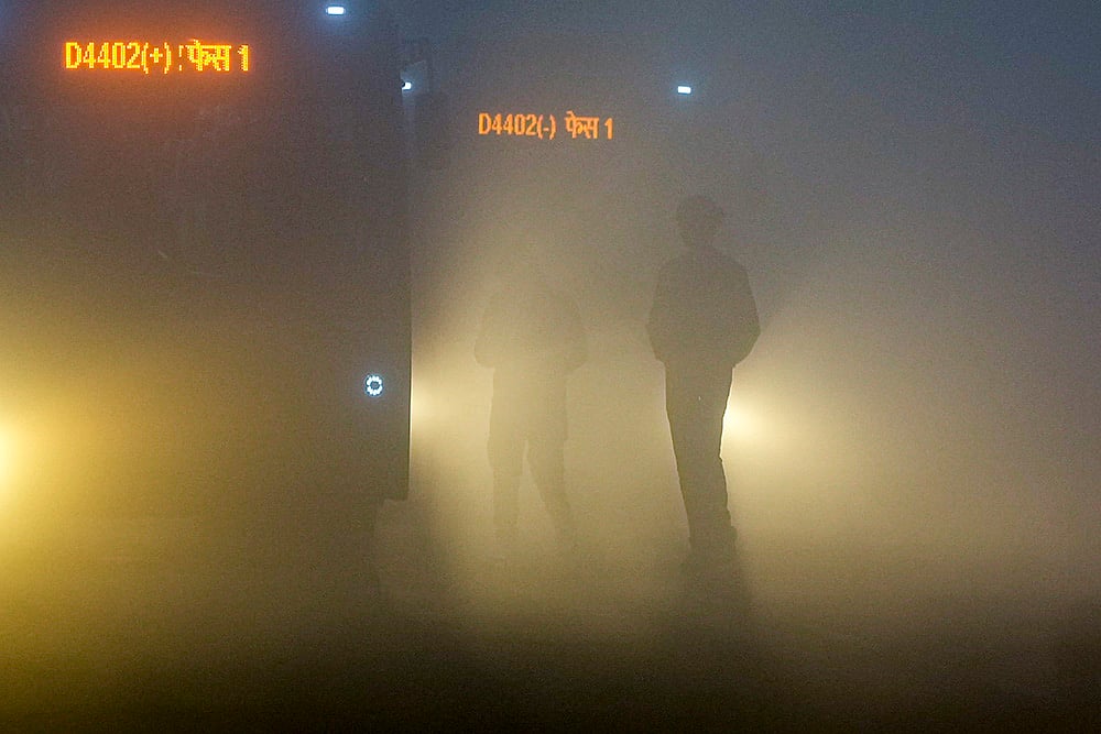Winter fog in Delhi