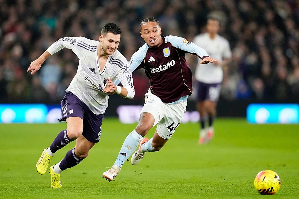 Aston Villa vs Manchester United Premier League match-Diogo Dalot