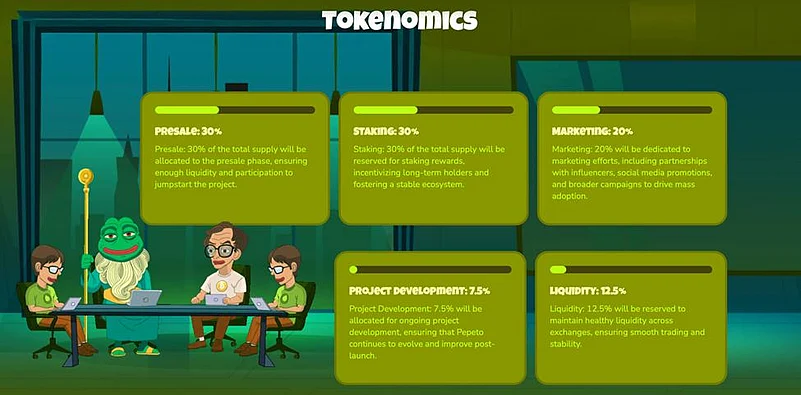 Pepeto tokenomics ad