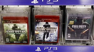 | Photo: AP/Paul Sakuma : Three versions of Activision's Call Of Duty games are seen on sale at Best Buy in Mountain View, Calif., Wednesday, Aug. 3, 2011. Vincent Zampella, one of the creators behind such best-selling video games "Call of Duty," has died at 55.