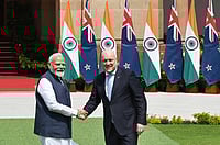New Zealand Foreign Minister Calls India FTA A 'Bad Deal' IMAGO : PM Modi with New Zealand PM Christopher Luxon