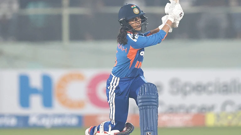 India's Jemimah Rodrigues during the Women's T20I match against Sri Lanka on December 21, 2025. - | Photo: Instagram/indiancricketteam
