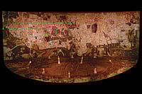 Outlook Anniversary Issue: The Geography Of Waiting | Courtesy: Vadehra Art Gallery : City Memory, Dreams, Desire, Statues And Ghosts Return Of Hiuen Tsang Artwork by Gulam Mohammed Sheikh