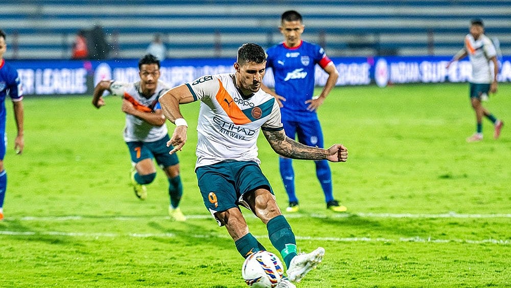 Mumbai City FC during the previous ISL season  - | Photo: FSDL/ISL