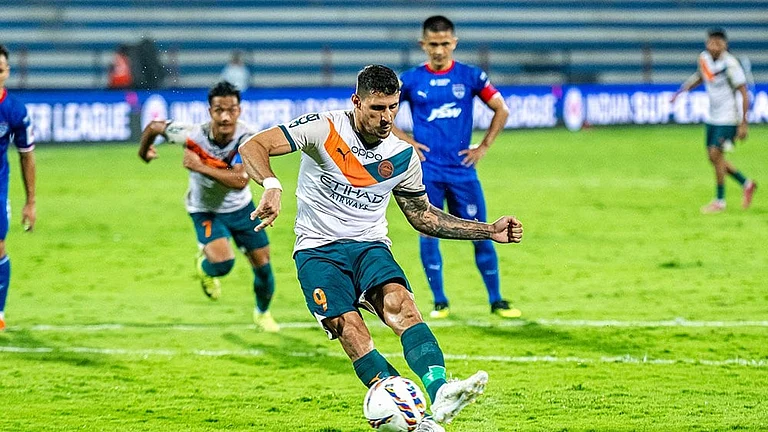 Mumbai City FC during the previous ISL season - | Photo: FSDL/ISL