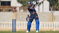 When Will Virat Kohli And Rohit Sharma Play Next Vijay Hazare Trophy Match? Photo: PTI/Shailendra Bhojak : Delhi's Virat Kohli plays a shot during the Vijay Hazare Trophy 2025-26 cricket match between Andhra and Delhi, at BCCI Centre of Excellence Ground, in Bengaluru.