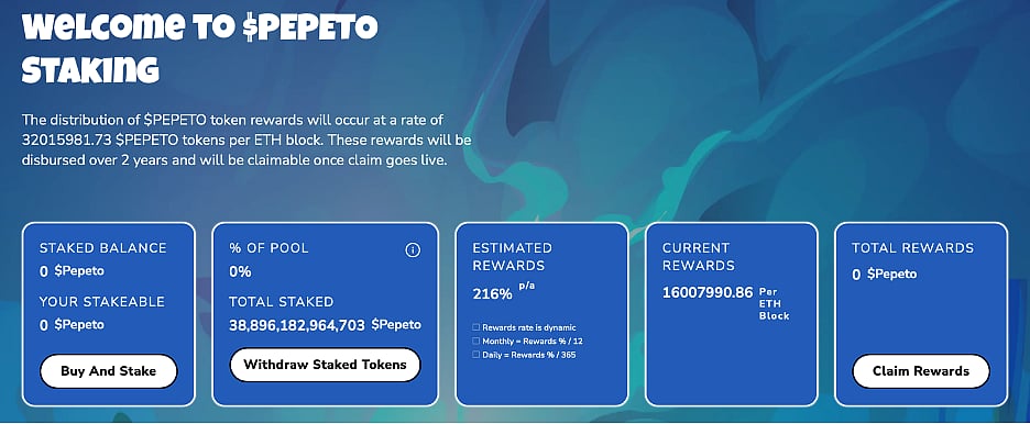 Staking rewards