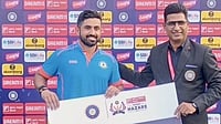 Karnataka Vs Kerala Highlights, Vijay Hazare Trophy: Nair, Padikkal Tons Power Dominant KAR Win Photo: X/BCCI Domestic : File photo of Karun Nair winning the Player of the Match award in a Vijay Hazare Trophy game.