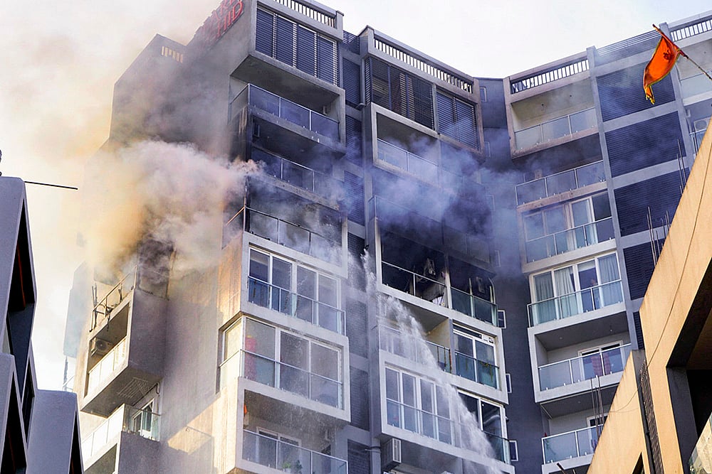 Massive fire at a residential area in Ranchi