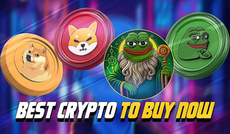 Pepe and Shiba Inu crypto ad
