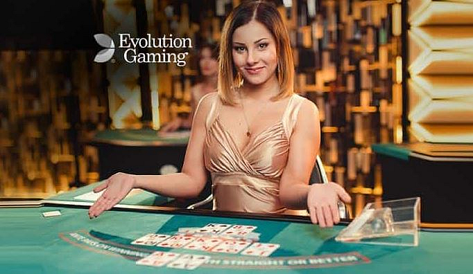 Woman sitting at casino table