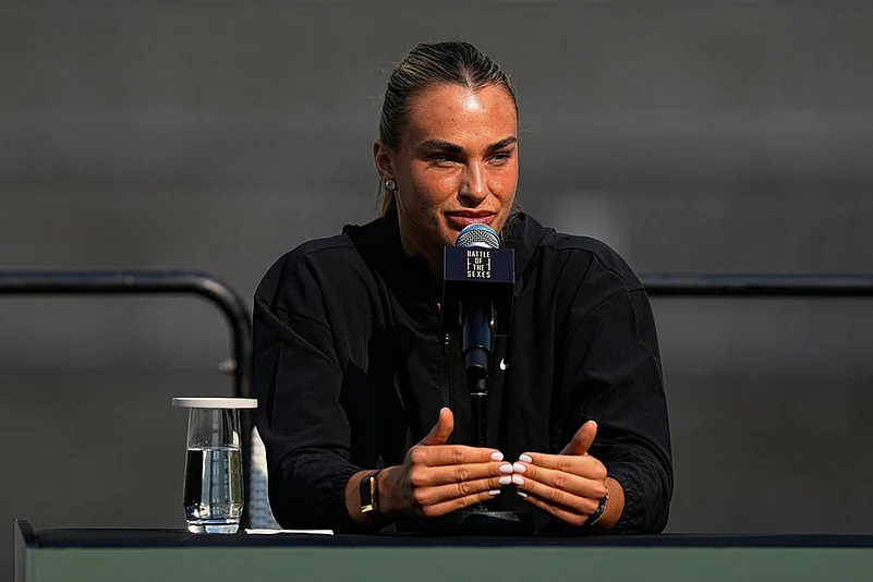 Aryna Sabalenka Vs Nick Kyrgios Emirates Battle of the Sexes Tennis-5