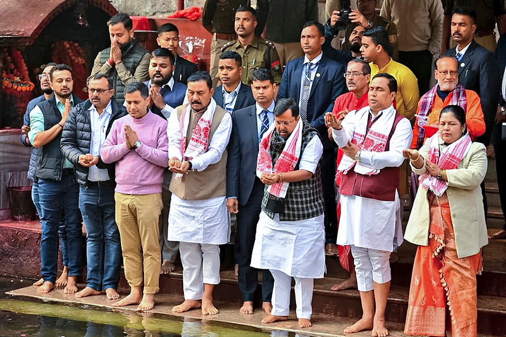 Nitin Nabin at Kamakhya temple