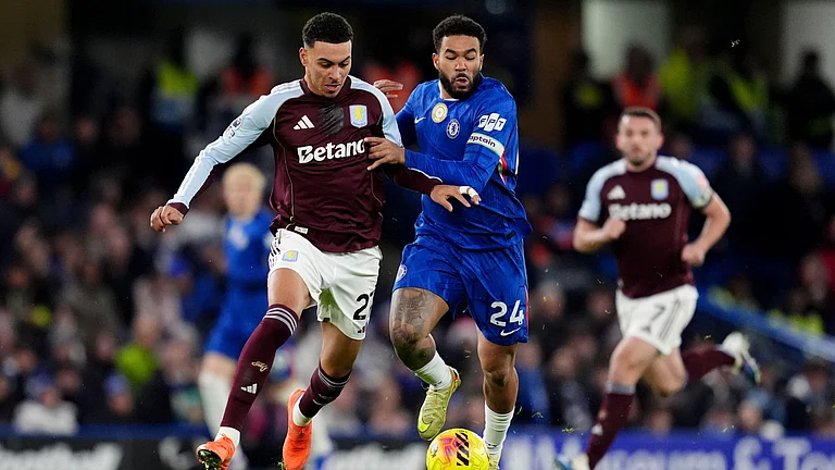 Joao Pedro's faint touch saw Chelsea lead Aston Villa - Adam Davy/PA via AP