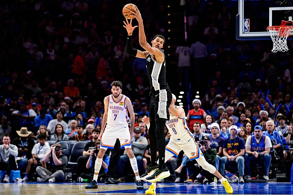 Spurs vs Thunder NBA Basketball-Victor Wembanyama