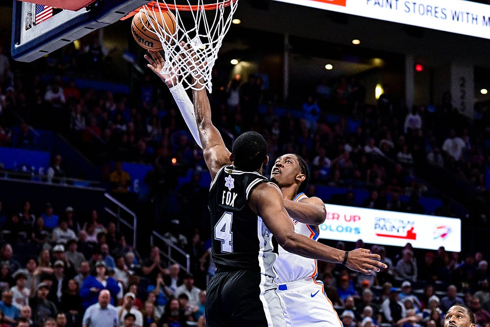 Spurs vs Thunder NBA Basketball-Jalen Williams