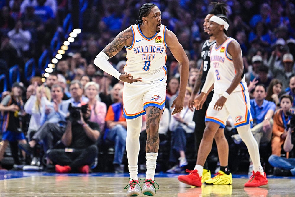 Spurs vs Thunder NBA Basketball-Jalen Williams