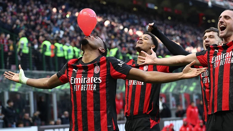 AC Milan's goalscorer Christopher Nkunku - null