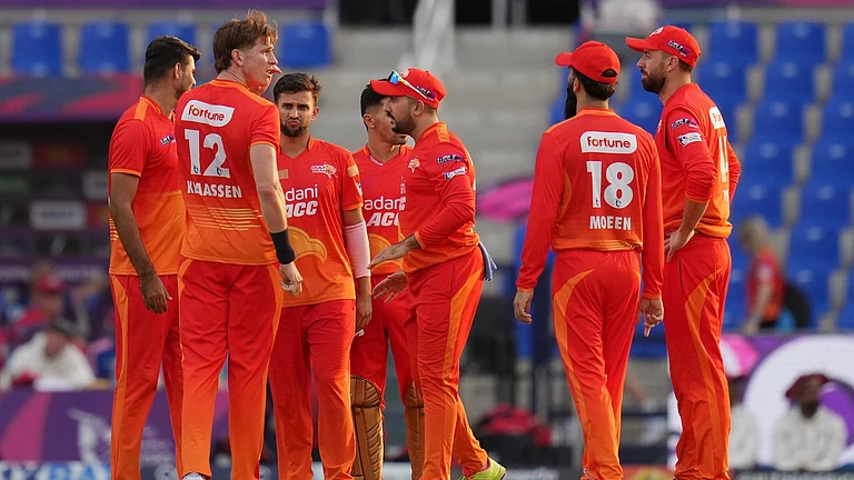 After five straight losses and without a victory for 18 days, the Gulf Giants head into a decisive encounter against Abu Dhabi Knight Riders in ILT20. - X/International League T20