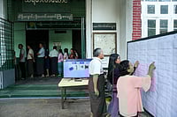 Myanmar Military Starts Phased Election Despite Civil War And Political Crackdown Imago / Xinhua : This photo taken on Dec. 28, 2025 shows a scene at a polling station in Yangon, Myanmar. Myanmar kicked off its 2025 multi-party democratic general election with the first phase held on Sunday. The general election is scheduled to be held in three phases, with the second phase set for Jan. 11, 2026, followed by the third phase on Jan. 25.