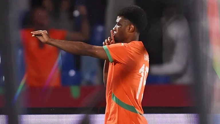 Amad Diallo celebrates after scoring against Mozambique - Instagram/Ivory Coast Football
