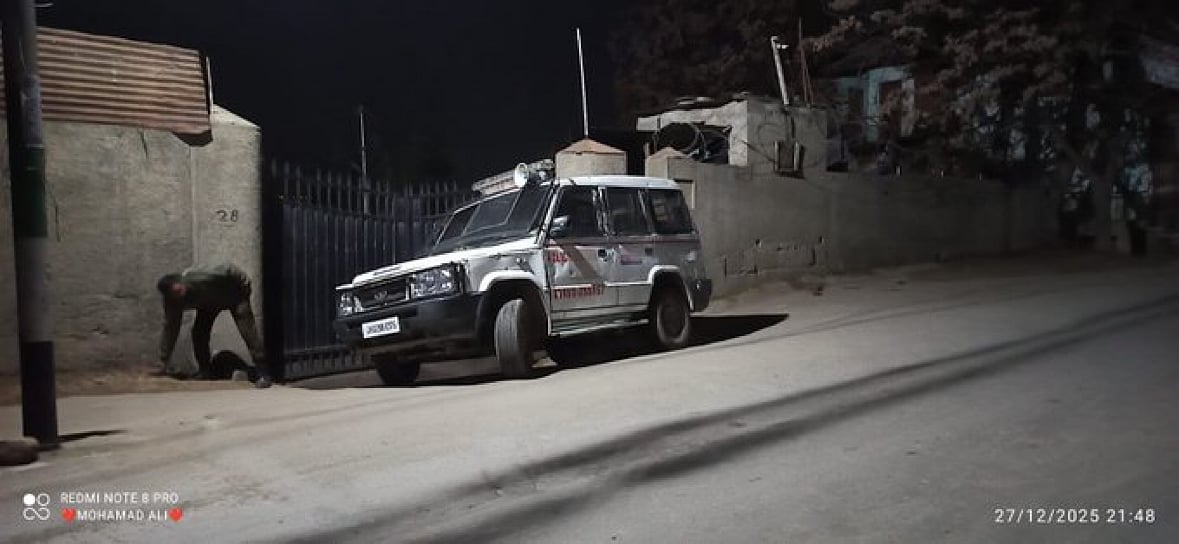 Armed police have been deployed outside the residence of Ruhullah Mehdi - X/ @RuhullahMehdi