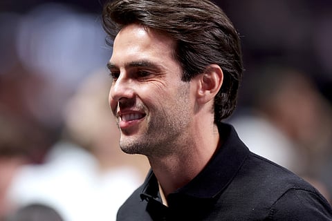 Former footballer Kaka looks on during the Battle of the Sexes match between Aryna Sabalenka and Nick Kyrgios, in Dubai, United Arab Emirates.