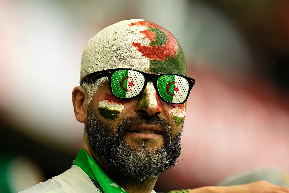 Algeria vs Burkina Faso Africa Cup of Nations soccer-Algerias fans