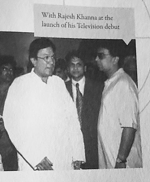 Ananth Mahadevan with Rajesh Khanna at the launch of debut serial ‘Batwara’