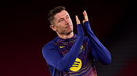 Lewandowski Drops Barcelona Bombshell, Claims Club Told Him Not To Score – See Reason Barcelona striker Robert Lewandowski.