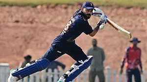 | Photo: X/delhi_cricket : Delhi's Virat Kohli in action during the Vijay Hazare Trophy Elite Group stage match against Andhra on December 24, 2025.