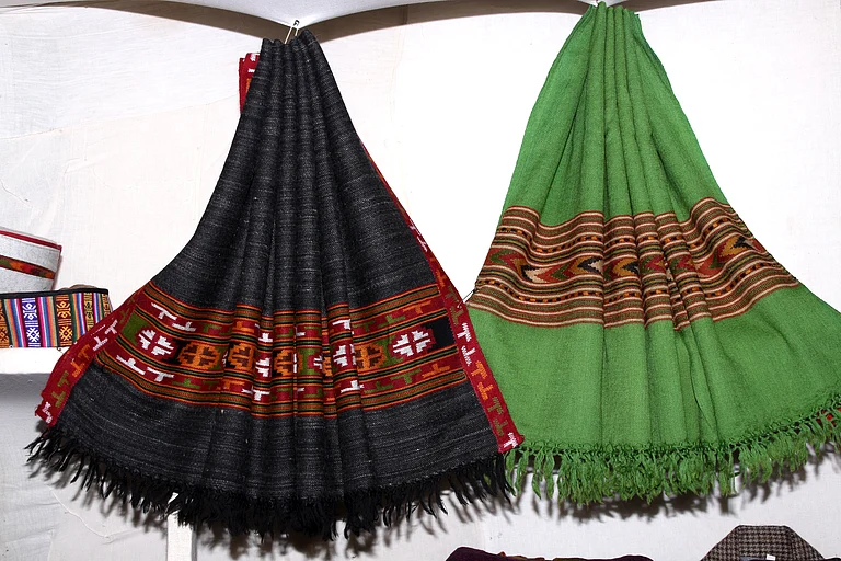 Around 30,000 pure hand-woven shawls with a wide variety of colour palettes, striking designs, and a price range will be on display at the Ridge on the opening day of the Fest 2026. - Shutterstock