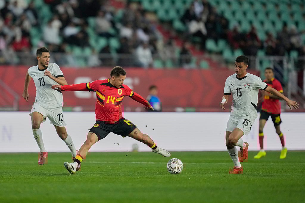Angola vs Egypt Africa Cup of Nations Soccer-Manuel Benson