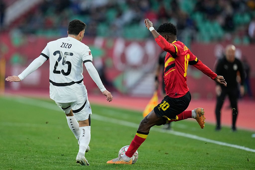 Angola vs Egypt Africa Cup of Nations Soccer-Gelson Dala