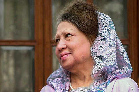 Bangladesh's former Prime Minister Khaleda Zia dies at 80, her political party said in a statement on Tuesday, Dec, 30, 2025. Khaleda is seen in New Delhi, in this file photo dated Oct. 10, 2012. 