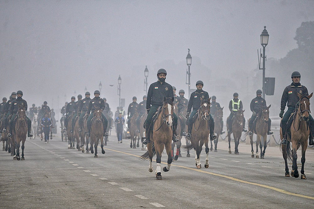 Rehearsals for Republic Day parade