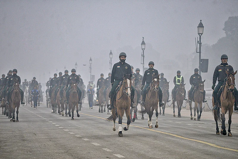 Rehearsals for Republic Day parade