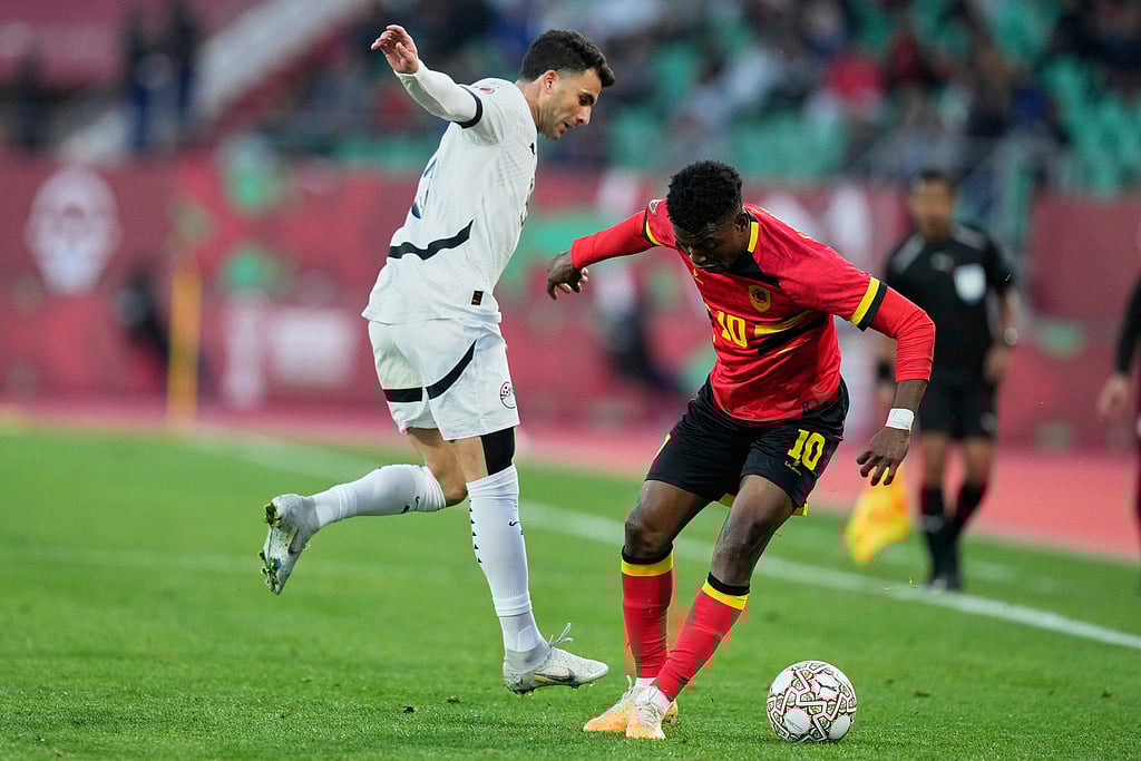 Angola vs Egypt Africa Cup of Nations Soccer-Gelson Dala