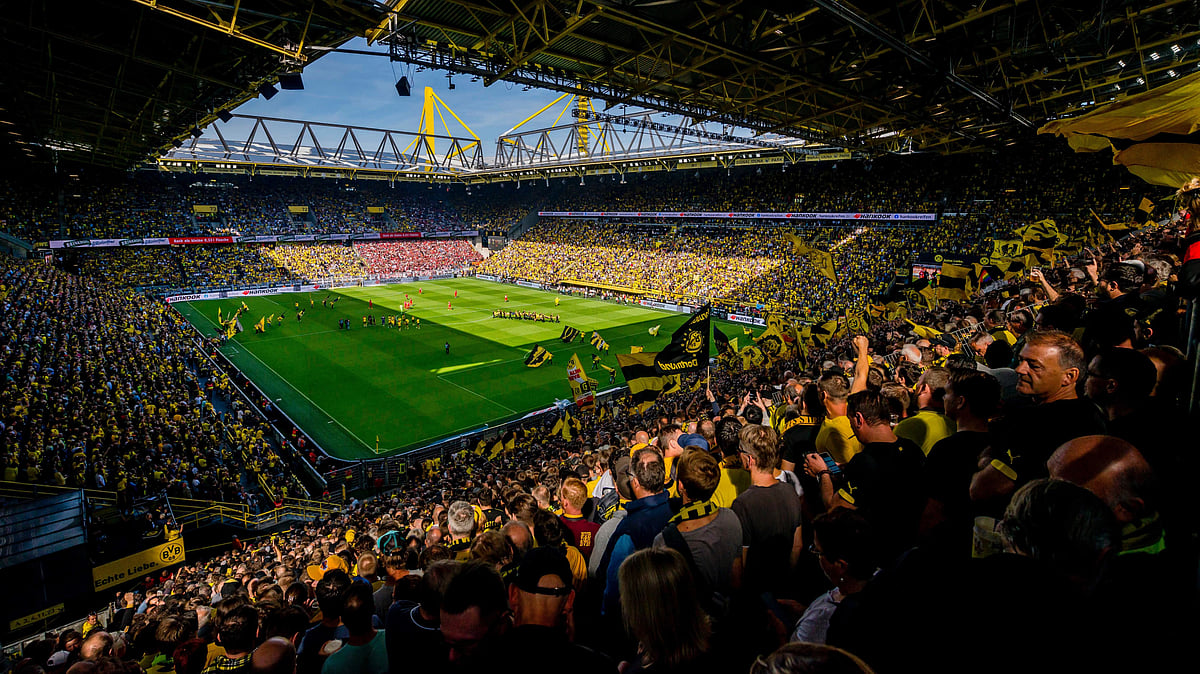File photo of the Borussia Dortmund fans at Signal Iduna Park. - | Photo: X/BlackYellow