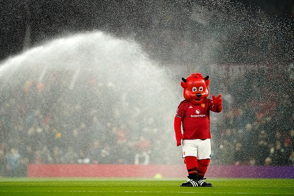 Manchester United and Wolves Premier League soccer-mascot Fred the Red 