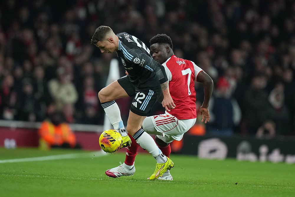 Arsenal vs Aston Villa Premier League soccer-Lucas Digne