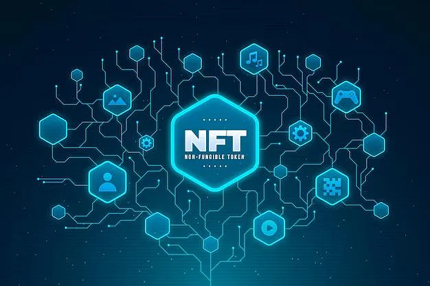 NFT non-fungible token graphic