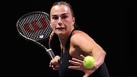 New Year 2026 Tennis Mania: Two Jam-Packed Tune-Up Weeks Await Down Under, Ahead Of Australian Open AP : Aryna Sabalenka plays a forehand against Nick Kyrgios during their Battle of the Sexes tennis match in Dubai, United Arab Emirates.