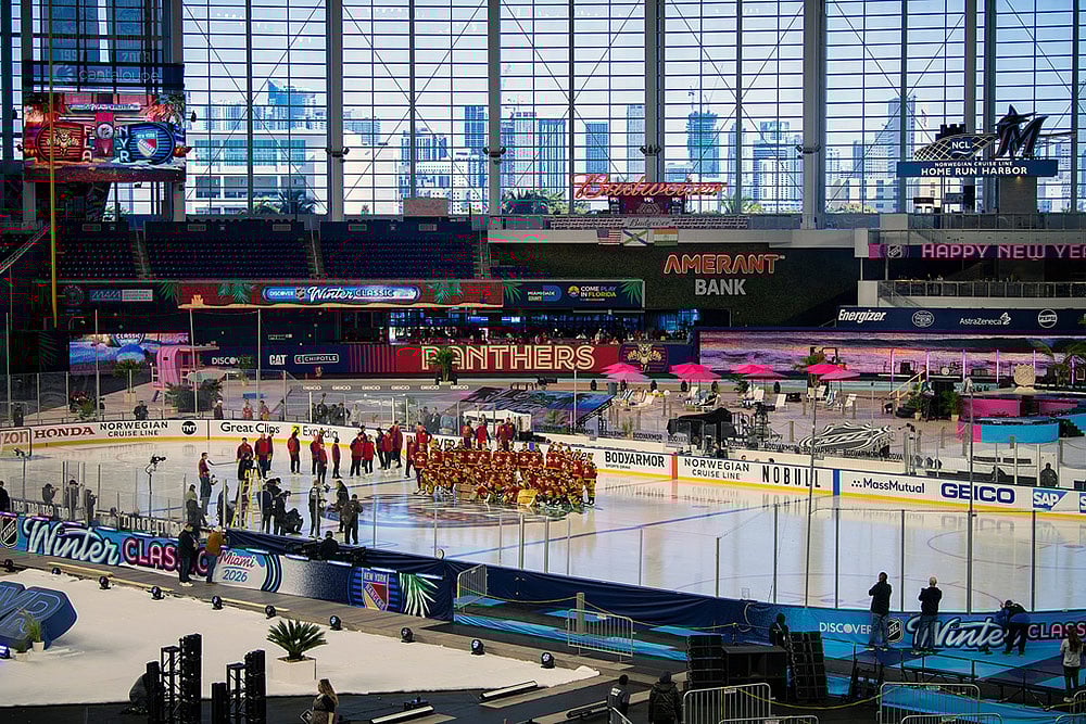 NHL Florida Panthers training-The Florida Panthers team