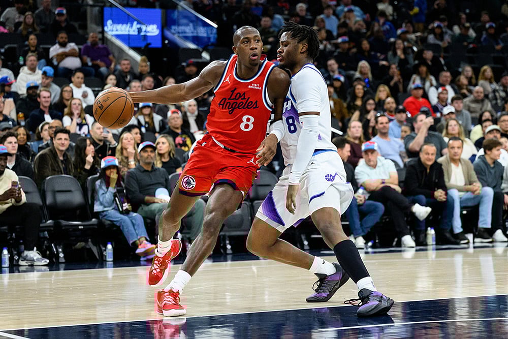Los Angeles Clippers Vs Utah Jazz NBA basketball-Kris Dunn